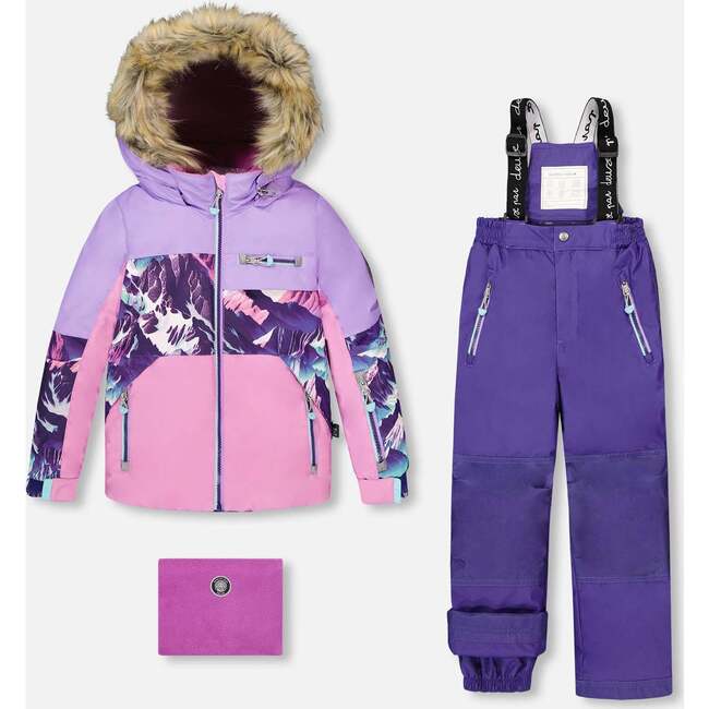 Two-Piece Play Snowsuit, Dark Purple