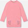 Super Soft Tunic Tee with Embroidered Pockets, Light Pink - Tank Tops - 1 - thumbnail