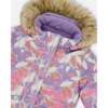 Two-Piece Discover Snowsuit with Printed Jacket, Purple Gray - Snowsuits - 6