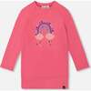 Super Soft Tunic Tee with Embroidery, Candy Pink - Tank Tops - 1 - thumbnail