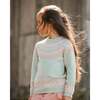 Sweater with Norwegian Jacquard, Turquoise Blue - Sweaters - 2