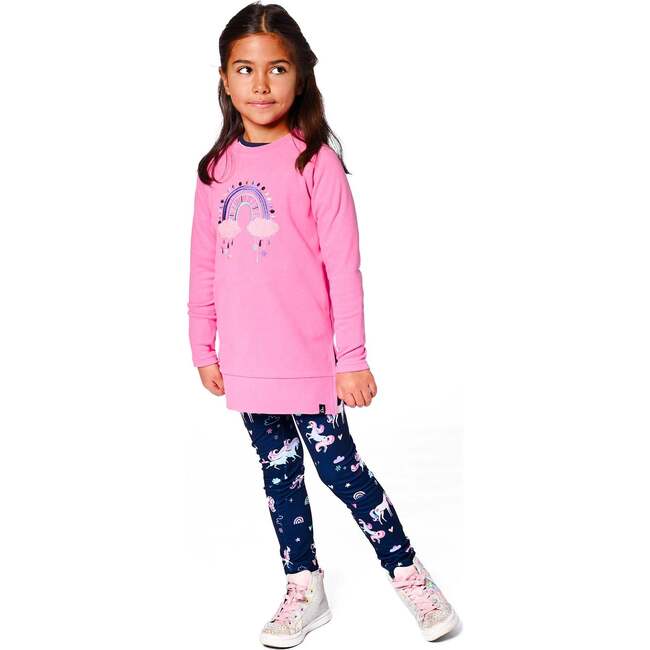 Super Soft Tunic Tee with Embroidery, Candy Pink - Tank Tops - 2