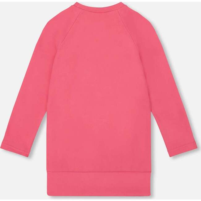 Super Soft Tunic Tee with Embroidery, Candy Pink - Tank Tops - 3