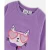 Super Softtunic Tee with Graphic Print Purple, Purple Gray - Tank Tops - 4