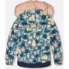 Two-Piece Discover Snowsuit with Printed Jacket, Dusty Pink - Snowsuits - 6