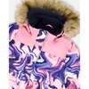 Two-Piece Discover Snowsuit with Printed Jacket, Navy Blue - Snowsuits - 6