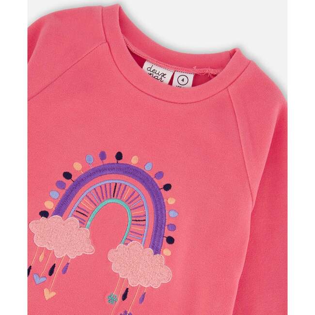 Super Soft Tunic Tee with Embroidery, Candy Pink - Tank Tops - 4
