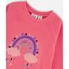 Super Soft Tunic Tee with Embroidery, Candy Pink - Tank Tops - 4
