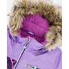 Two-Piece Play Snowsuit, Dark Purple - Snowsuits - 5