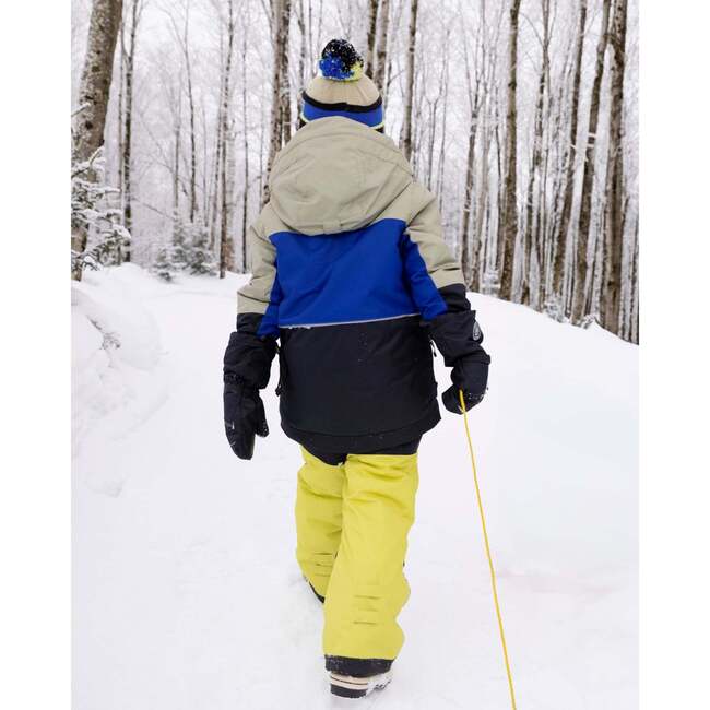 Two-Piece Play Snowsuit, Bright Yellow Green - Snowsuits - 3