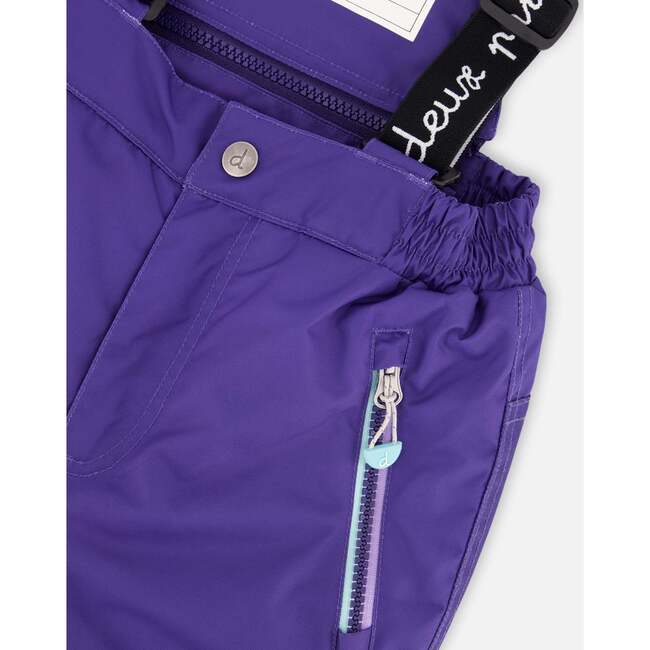 Two-Piece Play Snowsuit, Dark Purple - Snowsuits - 6