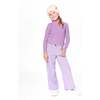 Super Soft Ribbed Mock Neck Top, Lavender - Shirts - 2