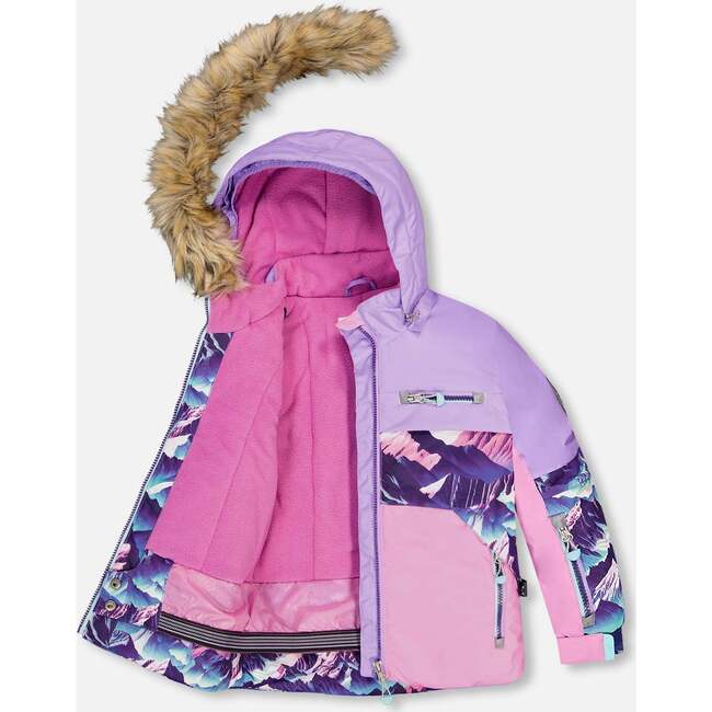 Two-Piece Play Snowsuit, Dark Purple - Snowsuits - 7
