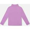 Super Soft Ribbed Mock Neck Top, Lavender - Shirts - 3