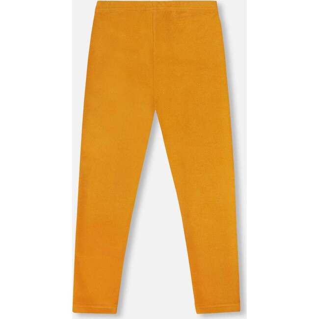 Super Soft Ribbed Leggings, Golden Yellow - Leggings - 3