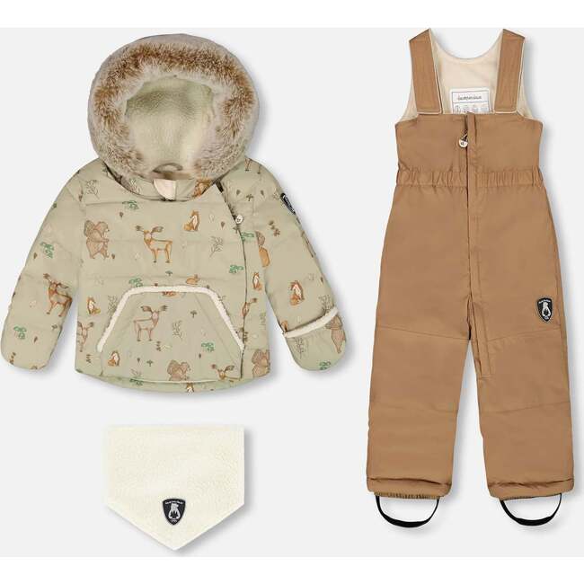 Two-Piece Baby Snug Snowsuit, Chanterelle