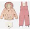 Two-Piece Baby Snug Snowsuit, Dusty Pink - Snowsuits - 1 - thumbnail