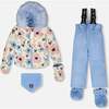 Two-Piece Baby Play Snowsuit, Light Blue - Snowsuits - 1 - thumbnail