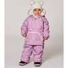 Two-Piece Baby Snug Snowsuit, Purple Bear Print - Snowsuits - 2