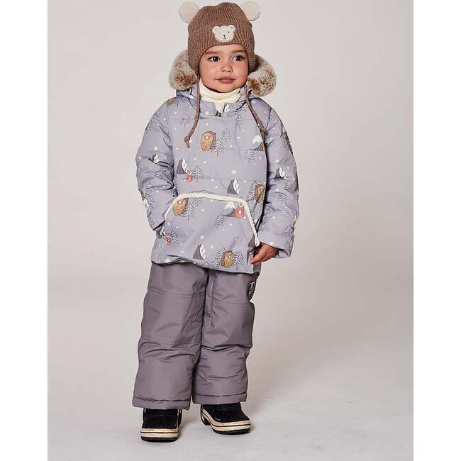 Two-Piece Baby Snug Snowsuit, Gray - Snowsuits - 2