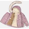 Two-Piece Baby Snug Snowsuit, Purple Bear Print - Snowsuits - 3