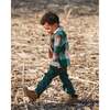Twill Jogger Pants with Patch Pockets, Forest Green - Pants - 2