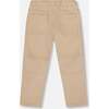 Twill Jogger Pants with Patch Pockets In, Beige - Pants - 3
