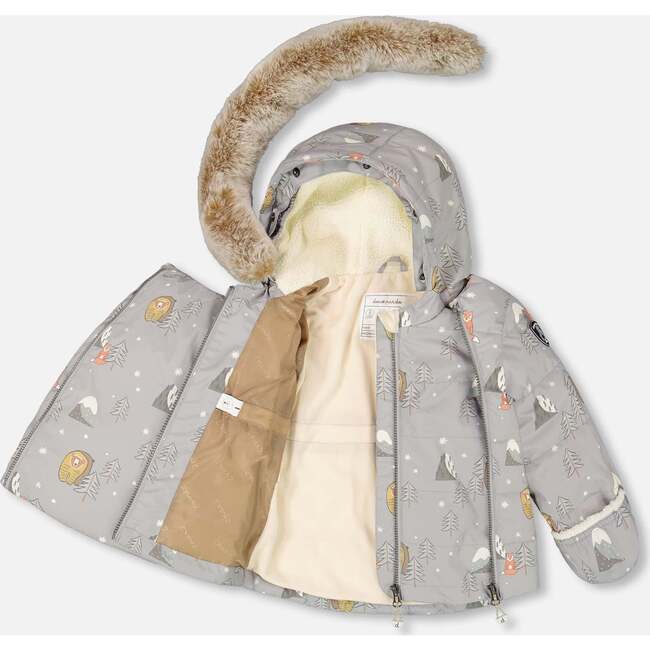 Two-Piece Baby Snug Snowsuit, Gray - Snowsuits - 3