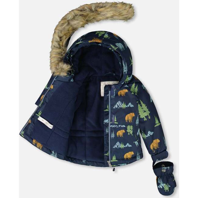 Two-Piece Baby Play Snowsuit, Blue Gray - Snowsuits - 3