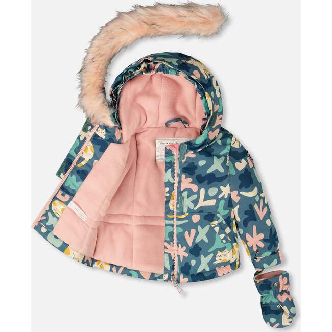 Two-Piece Baby Play Snowsuit, Dusty Pink - Snowsuits - 3