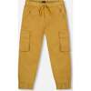 Twill Jogger Cargo Pants, Ochre - Pants - 1 - thumbnail