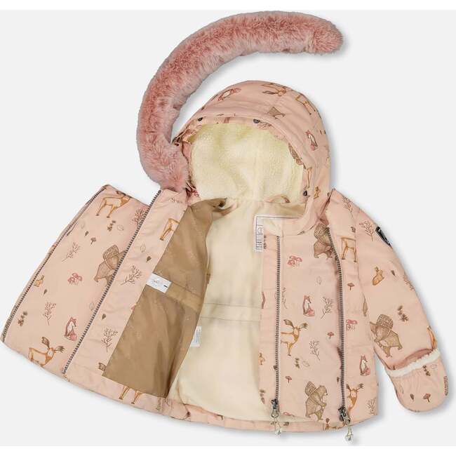 Two-Piece Baby Snug Snowsuit, Dusty Pink - Snowsuits - 4
