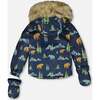 Two-Piece Baby Play Snowsuit, Blue Gray - Snowsuits - 4