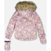 Two-Piece Baby Play Snowsuit, Purple Gray - Snowsuits - 4