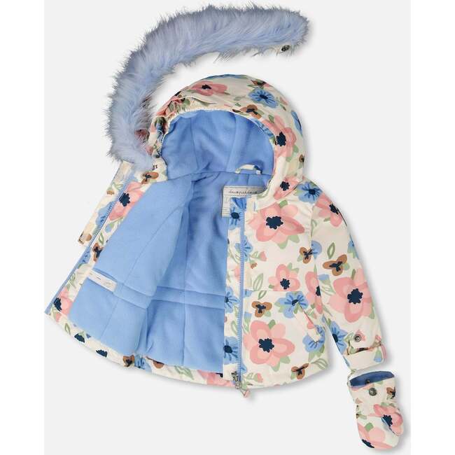Two-Piece Baby Play Snowsuit, Light Blue - Snowsuits - 4