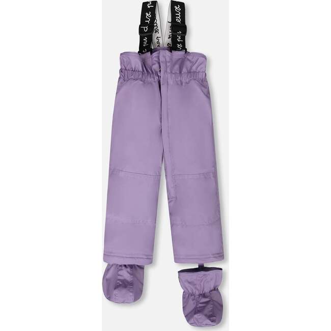 Two-Piece Baby Play Snowsuit, Purple Gray - Snowsuits - 5