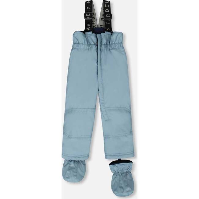 Two-Piece Baby Play Snowsuit, Blue Gray - Snowsuits - 5