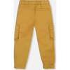 Twill Jogger Cargo Pants, Ochre - Pants - 3