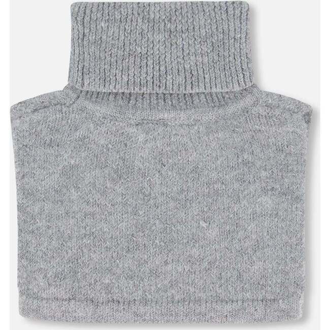 Turtleneck Neckwarmer, Heather Gray - Scarves - 3