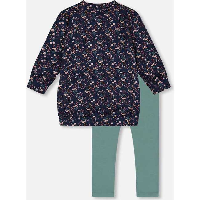 Tunic and Leggings Set, Navy Floral - Mixed Apparel Set - 3
