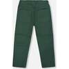 Twill Jogger Pants with Patch Pockets, Forest Green - Pants - 4