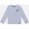 Super Soft Long Sleeve Striped Jersey T-Shirt Light Blue, Blue Stripe - T-Shirts - 1 - thumbnail