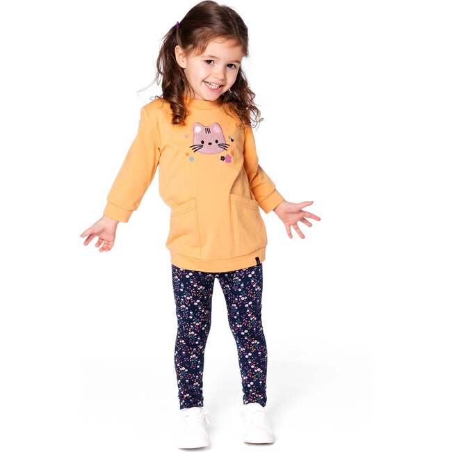 Tunic and Leggings Set Golden Brown, Golden Yellow - Mixed Apparel Set - 2