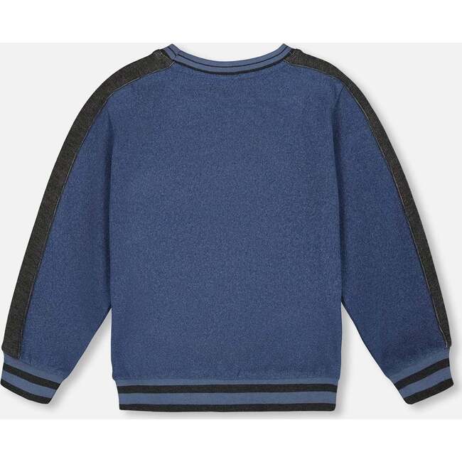 Super Soft Flat Back Rib Sweatshirt, Dark Steel Blue - Sweatshirts - 3