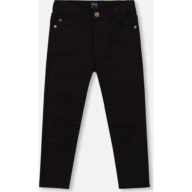 Stretch Twill Pants, Black