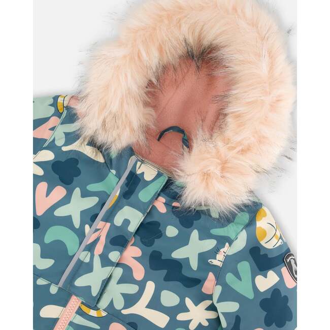 Two-Piece Baby Play Snowsuit, Dusty Pink - Snowsuits - 7