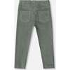 Stretch Velour Tregging, Jade Green - Pants - 3