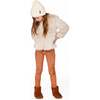 Stretch Suede Treggings, Light Pecan Brown - Leggings - 3