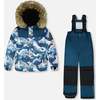 Two-Piece Discover Snowsuit, Dark Teal - Snowsuits - 1 - thumbnail