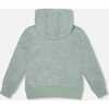 Super Soft Hooded Brushed Jersey Sweatshirt with Graphic Print Green, Jade Green - Sweatshirts - 4